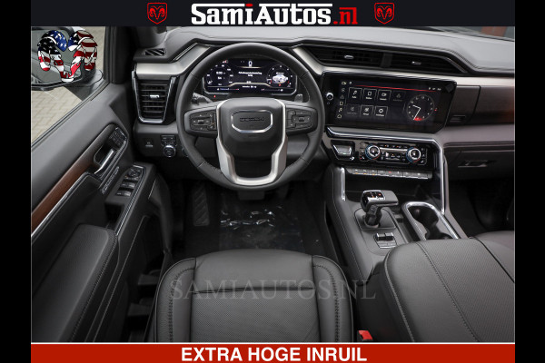GMC Sierra Denali 6.2 V8 426PK | HUD | ALLE OPTIES | HEAD-UP | LANE ASSIST | 360 CAMERA | VIRTUAL COCKPIT | BLACK LEDER | DUBBELE CABINE | 5 PERSOONS | PICK UP | Voorraad Nr 2561 - 4234