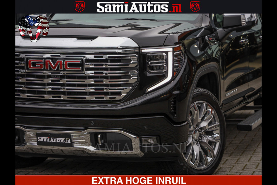 GMC Sierra Denali 6.2 V8 426PK | HUD | ALLE OPTIES | HEAD-UP | LANE ASSIST | 360 CAMERA | VIRTUAL COCKPIT | BLACK LEDER | DUBBELE CABINE | 5 PERSOONS | PICK UP | Voorraad Nr 2561 - 4234