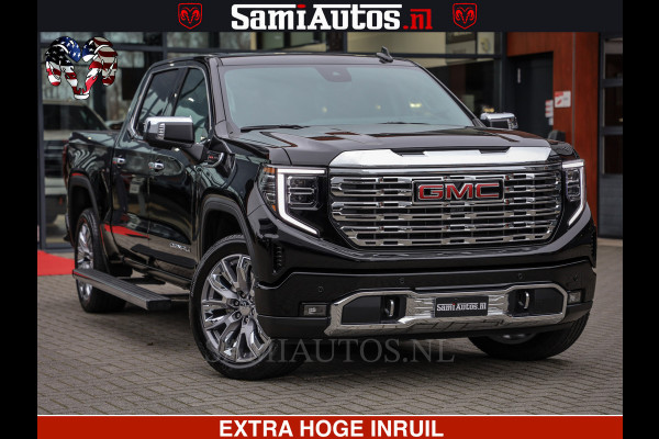 GMC Sierra Denali 6.2 V8 426PK | HUD | ALLE OPTIES | HEAD-UP | LANE ASSIST | 360 CAMERA | VIRTUAL COCKPIT | BLACK LEDER | DUBBELE CABINE | 5 PERSOONS | PICK UP | Voorraad Nr 2561 - 4234