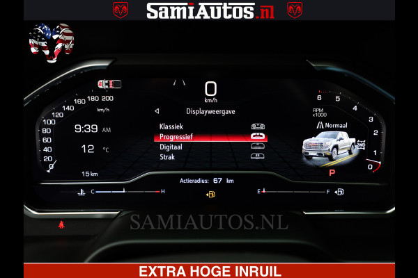 GMC Sierra Denali 6.2 V8 426PK | HUD | ALLE OPTIES | HEAD-UP | LANE ASSIST | 360 CAMERA | VIRTUAL COCKPIT | BLACK LEDER | DUBBELE CABINE | 5 PERSOONS | PICK UP | Voorraad Nr 2561 - 4234
