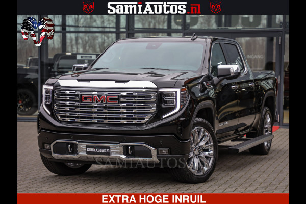GMC Sierra Denali 6.2 V8 426PK | HUD | ALLE OPTIES | HEAD-UP | LANE ASSIST | 360 CAMERA | VIRTUAL COCKPIT | BLACK LEDER | DUBBELE CABINE | 5 PERSOONS | PICK UP | Voorraad Nr 2561 - 4234
