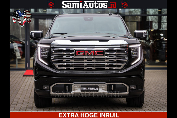 GMC Sierra Denali 6.2 V8 426PK | HUD | ALLE OPTIES | HEAD-UP | LANE ASSIST | 360 CAMERA | VIRTUAL COCKPIT | BLACK LEDER | DUBBELE CABINE | 5 PERSOONS | PICK UP | Voorraad Nr 2561 - 4234