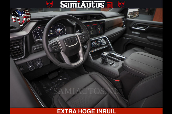 GMC Sierra Denali 6.2 V8 426PK | HUD | ALLE OPTIES | HEAD-UP | LANE ASSIST | 360 CAMERA | VIRTUAL COCKPIT | BLACK LEDER | DUBBELE CABINE | 5 PERSOONS | PICK UP | Voorraad Nr 2561 - 4234
