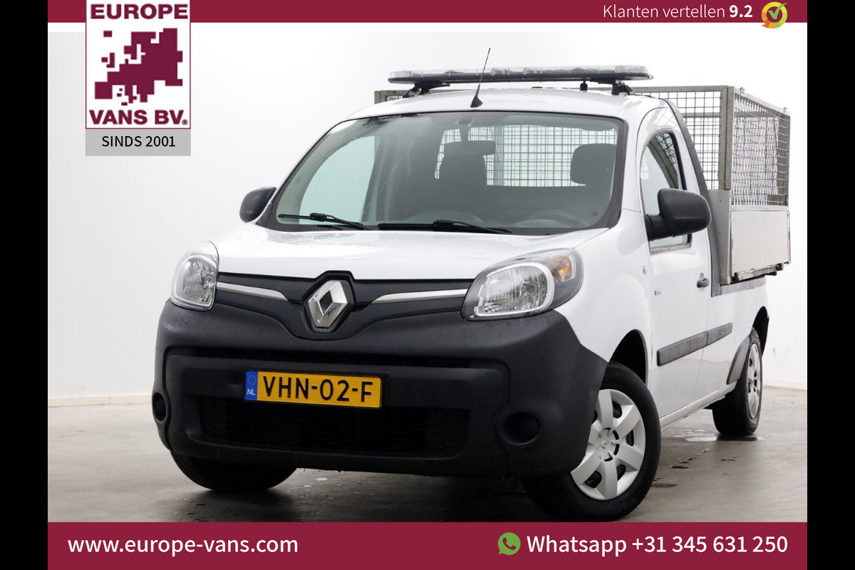 Renault Kangoo Z.E. Maxi 33kWh 100% Elektrisch Open Laadbak Koop Accu SOH 88% 11-2020