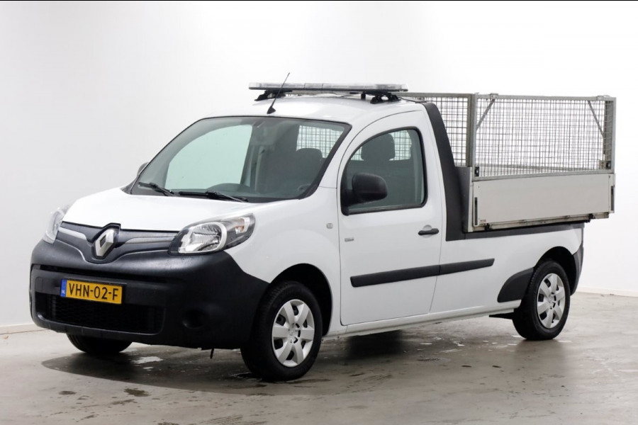 Renault Kangoo Z.E. Maxi 33kWh 100% Elektrisch Open Laadbak Koop Accu SOH 88% 11-2020