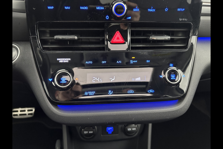 Hyundai IONIQ Premium EV 38 kWh {SOH-97%} (INCL.BTW) Aut *HEATPUMP | PANO | LEATHER | FULL-LED | ADAPTIVE-CRUISE | KEYLESS | NAVI-FULLMAP | DAB | CAMERA | MEMORY-PACK | DIGI-COCKPIT | HEATED/VENTILATED-SEATS | CCS- FASTLOADER | 16''A