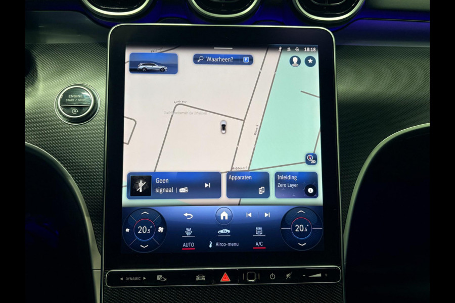 Mercedes-Benz C-Klasse Estate 180 AMG Line Trekhaak Navi Leer Camera Nightpack Ambient Elekt. achterklep PTS