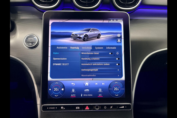 Mercedes-Benz C-Klasse Estate 180 AMG Line Trekhaak Navi Leer Camera Nightpack Ambient Elekt. achterklep PTS