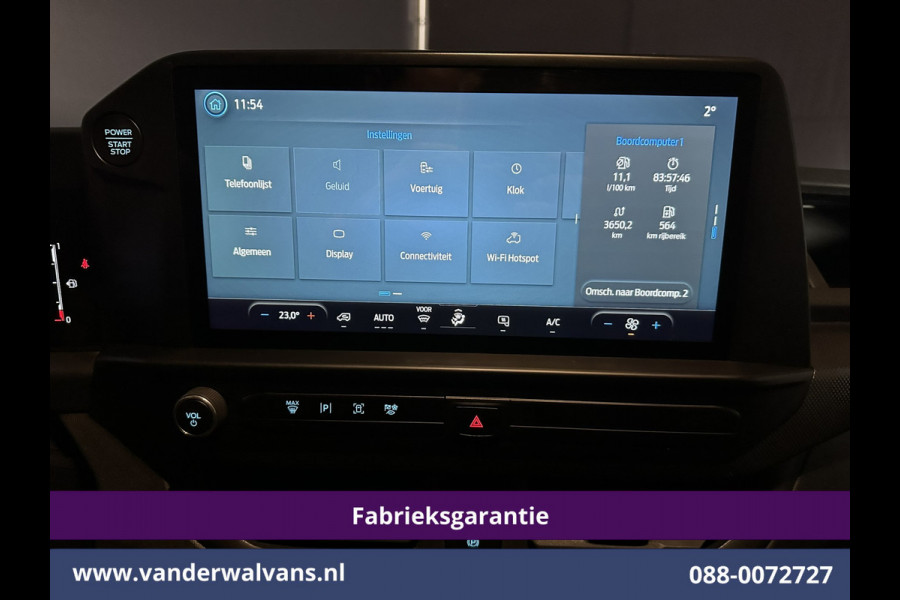 Ford Transit Custom 2.0 TDCI 136pk L2H1 Fabrieksgarantie Euro6 Airco | Camera | Apple Carplay | LED | Cruisecontrol Android Auto, Parkeersensoren, Verwarmde voorruit, Bijrijdersbank