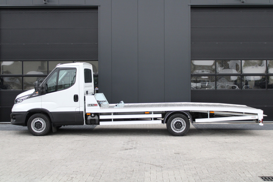 Iveco Daily - 35S18 3.0L 180pk Autotransporter - Geveerde Stoel - Lier - LED - Navi - ACC - Lane Assist - Faustmann Opbouw - Rijklaar