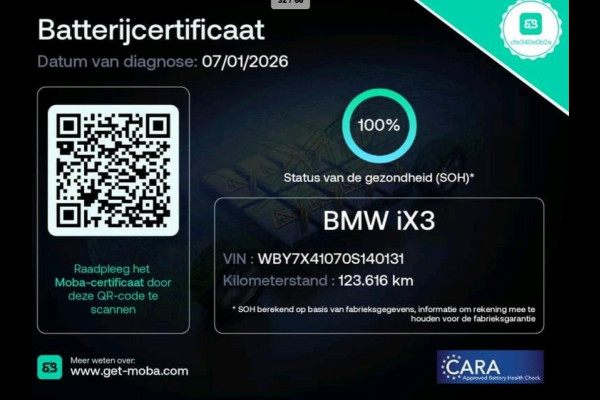 BMW iX3 High Executive 80 kWh 100% SOH SHADOW LINE