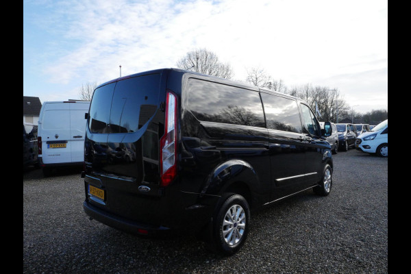 Ford Transit Custom 2.0 TDCI 130PK, L2, Limited, Dubbel Cabine, 2 x Schuifdeur, Airco, Automaat