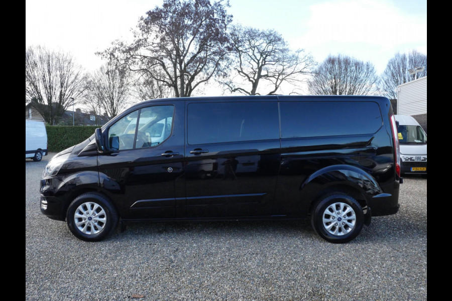 Ford Transit Custom 2.0 TDCI 130PK, L2, Limited, Dubbel Cabine, 2 x Schuifdeur, Airco, Automaat