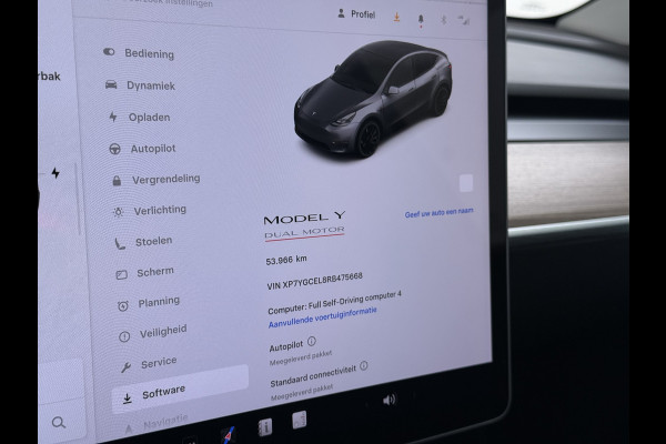 Tesla Model Y Performance AWD 535PK Leder Warmtepomp Autopilot FSD-4 Computer Panodak Navi Ecc Lmv 21" Elek.Stoelen+Memory Stoel+Stuurverwarmi Privacy Glas Matrix-Led Lithium-ion AMD Ryzen™ 4WD 1e Eigenaar Origineel Nederlandse Auto Fabrieksgarantie nog van toepassing