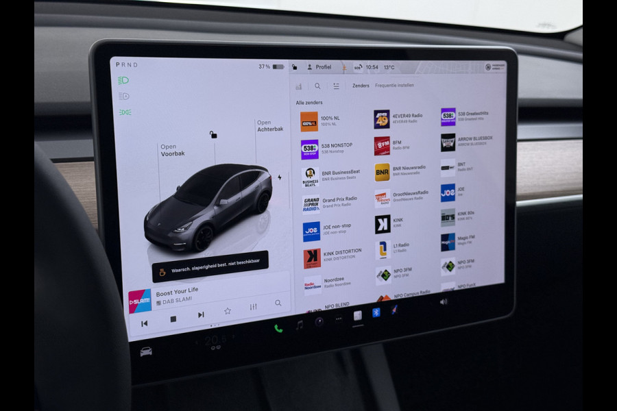 Tesla Model Y Performance AWD 535PK Leder Warmtepomp Autopilot FSD-4 Computer Panodak Navi Ecc Lmv 21" Elek.Stoelen+Memory Stoel+Stuurverwarmi Privacy Glas Matrix-Led Lithium-ion AMD Ryzen™ 4WD 1e Eigenaar Origineel Nederlandse Auto Fabrieksgarantie nog van toepassing
