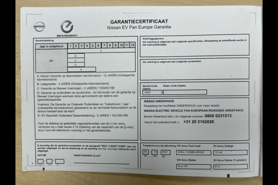 Nissan Leaf N-Connecta 40 kWh|94%SOH|270 WLTP|360-CAMERA|APPLE CARPLAY|STUUR+STOELVERW VOOR+ACHTER|ACC|NAVIGATIE|NL-AUTO|NAP|MARGE