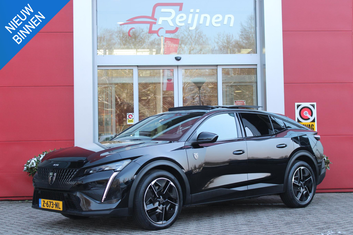 Peugeot 408 1.6 HYbrid 225PK EAT8 GT | SCHUIF/KANTEL DAK | NAPPA ZWART LEDEREN BEKLEDING | NIGHT VISION | FOCAL AUDIO SYSTEM | ELEKTRISCH BEDIENBARE VOORSTOELEN MET MASSAGE EN VERWARM FUNCTIE | NAVIGATIE | DRAADLOZE APPLE CARPLAY/ANDROID AUTO | DRAADLOZE TELEFOONLADER | KEYLESS ENTRY/START | VOORVERWAMINGS FUNCTIE | ADAPTIVE CRUISE CONTROL | CLEAN CABIN: VENTILATIE MANAGMENT SYSTEEM | ELEKTRISCH BEDIENBARE ACHTERKLEP | LANE POSITIONING ASSIST | 3D-INSTRUMENTENPANEEL |
