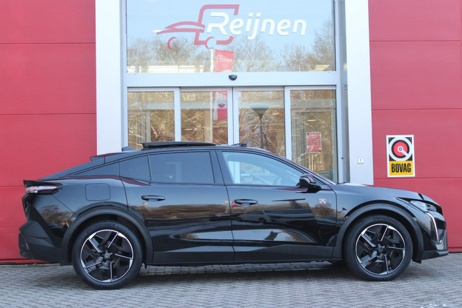 Peugeot 408 1.6 HYbrid 225PK EAT8 GT | SCHUIF/KANTEL DAK | NAPPA ZWART LEDEREN BEKLEDING | NIGHT VISION | FOCAL AUDIO SYSTEM | ELEKTRISCH BEDIENBARE VOORSTOELEN MET MASSAGE EN VERWARM FUNCTIE | NAVIGATIE | DRAADLOZE APPLE CARPLAY/ANDROID AUTO | DRAADLOZE TELEFOONLADER | KEYLESS ENTRY/START | VOORVERWAMINGS FUNCTIE | ADAPTIVE CRUISE CONTROL | CLEAN CABIN: VENTILATIE MANAGMENT SYSTEEM | ELEKTRISCH BEDIENBARE ACHTERKLEP | LANE POSITIONING ASSIST | 3D-INSTRUMENTENPANEEL |