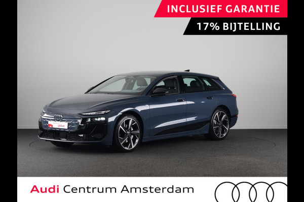 Audi A6 Avant e-tron Advanced edition performance 100 kWh 367 pk | Navigatie | Warmtepomp | Parkeersensoren (Park assist) | Rondomzicht camera | Elektr. voorstoelen | Stoelverwarming v/a | Matrix LED |