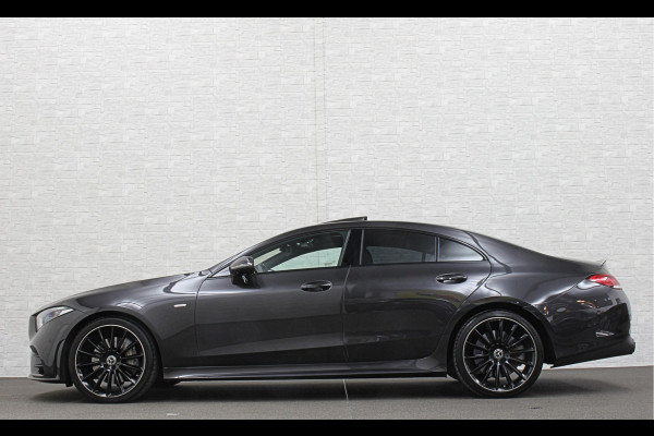 Mercedes-Benz CLS-Klasse 450 4MATIC Edition 1 AMG-Line | 360 Camera | Leder-Exclusief | ACC | Burmester | Schuifdak | Multibeam-LED | Sfeerverlichting | Memory | Stoelverwarming V+A | IWC-Klokje | ISO-Glas | 20'' | Dodehoek | Lane Assist | Carplay |