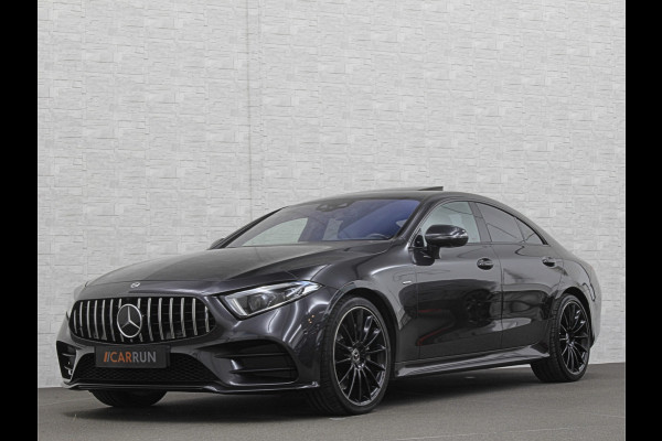 Mercedes-Benz CLS-Klasse 450 4MATIC Edition 1 AMG-Line | 360 Camera | Leder-Exclusief | ACC | Burmester | Schuifdak | Multibeam-LED | Sfeerverlichting | Memory | Stoelverwarming V+A | IWC-Klokje | ISO-Glas | 20'' | Dodehoek | Lane Assist | Carplay |