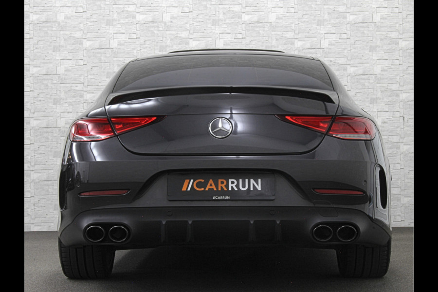 Mercedes-Benz CLS-Klasse 450 4MATIC Edition 1 AMG-Line | 360 Camera | Leder-Exclusief | ACC | Burmester | Schuifdak | Multibeam-LED | Sfeerverlichting | Memory | Stoelverwarming V+A | IWC-Klokje | ISO-Glas | 20'' | Dodehoek | Lane Assist | Carplay |