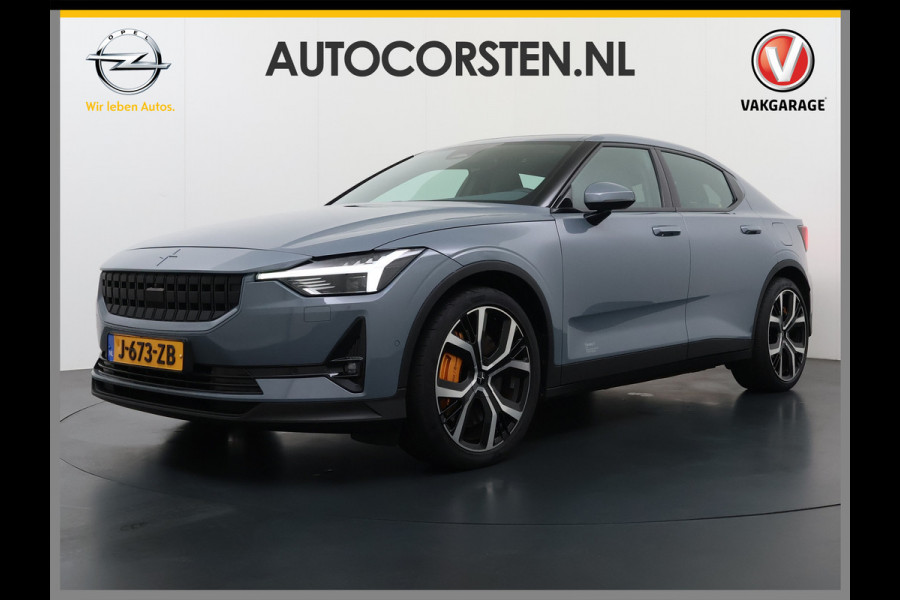 Polestar 2 PERFORMANCE Long Range Dual Motor AWD Launch Edition 78kWh Trekhaak Adap.Cruise Pano-Dak Harman&Kardon®-Audio Navi Ecc Apple Car SOH 91% 4WD Stuur-Stoel-Achterbankverwarming Elek.Achterklep Privacy Glas Lmv 20" Led Dodehoekdetectie Rijstrooksensor Wifi 1e Eigenaar Volledig Dealeronderhouden Origineel Nederlandse Auto 1500kg Trekvermogen!
