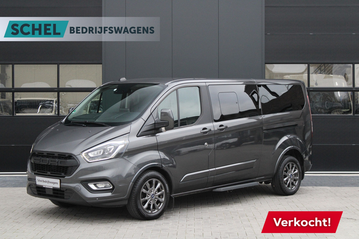 Ford Tourneo Custom 320 2.0 TDCI L2H1 185pk - 2x Schuif - Xenon - Trekhaak - Standkachel - Leder - Camera - Carplay - Blindspot - Rijklaar