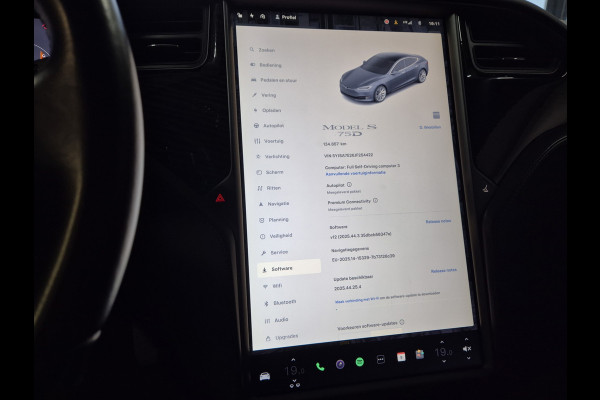 Tesla Model S 75D SOH 89,4 Panoramdak Leder Navi Camera 19 Inch Nap