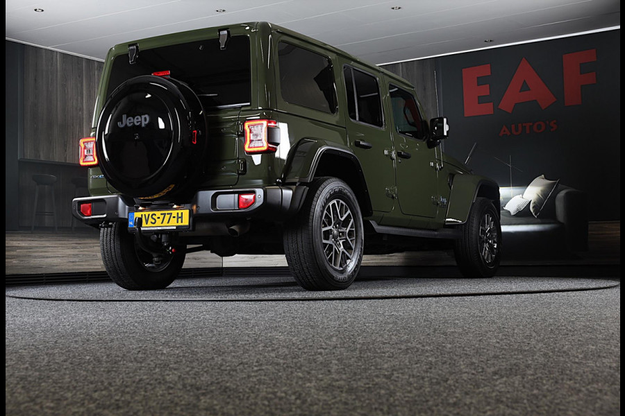 Jeep Wrangler UNLIMITED 4xe 380 80th Anniversary / Acc / 360 Camera / Dode Hoek / Leder / Navi / Ecc / Elek Pakket / Xenon / Pdc