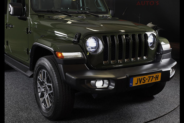 Jeep Wrangler UNLIMITED 4xe 380 80th Anniversary / Acc / 360 Camera / Dode Hoek / Leder / Navi / Ecc / Elek Pakket / Xenon / Pdc