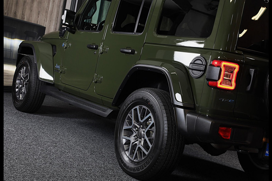 Jeep Wrangler UNLIMITED 4xe 380 80th Anniversary / Acc / 360 Camera / Dode Hoek / Leder / Navi / Ecc / Elek Pakket / Xenon / Pdc