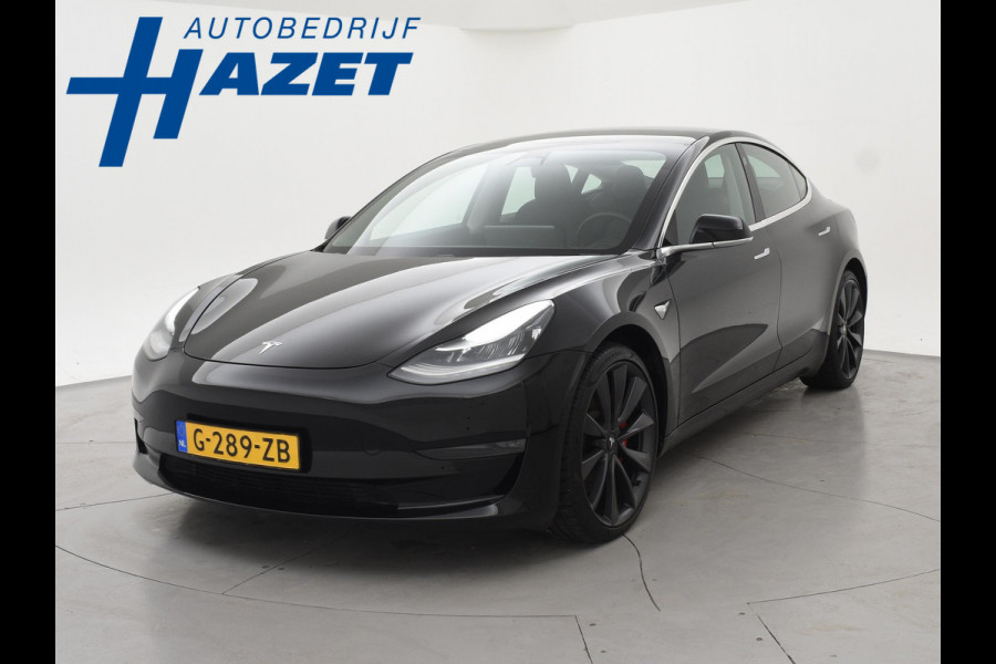 Tesla Model 3 PERFORMANCE 462 PK AWD 75 KWH ORIG. NL + 20 INCH | AUTOPILOT | PANORAMA | LEDER
