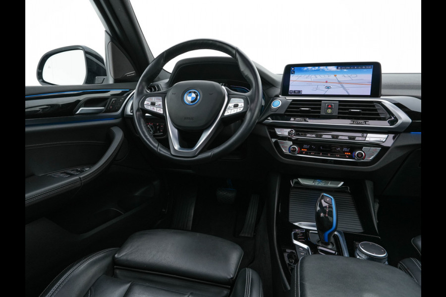BMW iX3 High Executive 80 kWh [3-Fase-11kW]{SOH-100%} (INCL-BTW) Aut. *PANO | LEATHER | HARMAN/KARDON | FULL-LED | BLINDSPOT | MEMORY-PACK | DIGI-COCKPIT | HEATED-SPORTSEATS | KEYLESS | TOPVIEW | DAB+ | NAVI-FULLMAP | TOWBAR | HEAD-UP | 20'"*