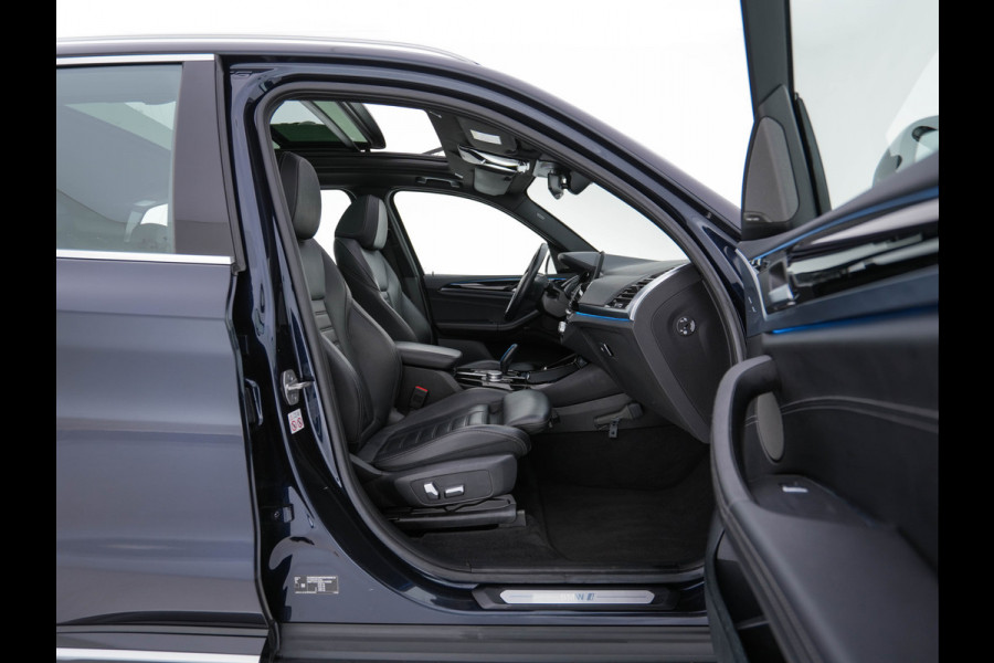 BMW iX3 High Executive 80 kWh [3-Fase-11kW]{SOH-100%} (INCL-BTW) Aut. *PANO | LEATHER | HARMAN/KARDON | FULL-LED | BLINDSPOT | MEMORY-PACK | DIGI-COCKPIT | HEATED-SPORTSEATS | KEYLESS | TOPVIEW | DAB+ | NAVI-FULLMAP | TOWBAR | HEAD-UP | 20'"*