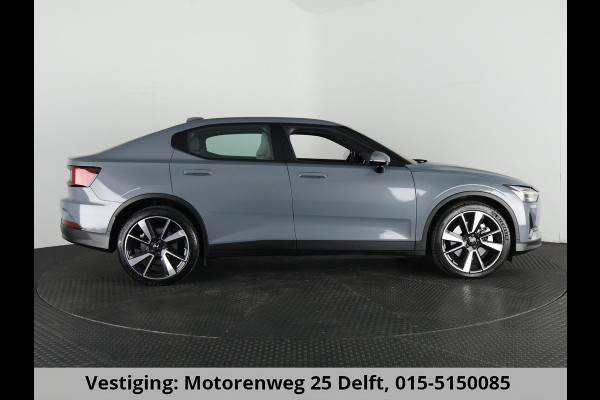 Polestar 2 LONG RANGE 78 kWh ACCU 90% GARANTIE 2032 !* RANGE TOT 561 KM WLTP.  PARKEERSENSOREN V+A . STOELVERWARMING . FULL MAP NAV . STOELPROFIELEN . CAMERA