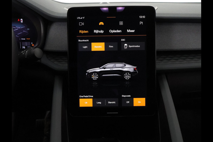 Polestar 2 LONG RANGE 78 kWh ACCU 90% GARANTIE 2032 !* RANGE TOT 561 KM WLTP.  PARKEERSENSOREN V+A . STOELVERWARMING . FULL MAP NAV . STOELPROFIELEN . CAMERA