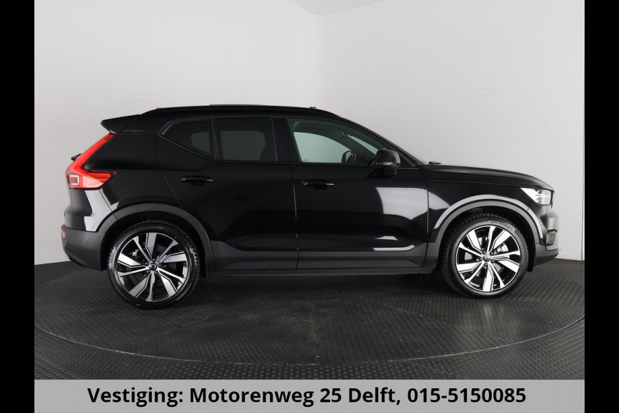 Volvo XC40 P8 AWD R-DESIGN ACCU SOH 93% GARANTIE 11-2030* BEREIK 462 KM WLTP. NL AUTO. BIJNA 2021.PARKEERSENSOREN V+A . 360 CAMERA V+A . APPLE CARPLAY & ADNROID AUTO . STOEL -EN STUURVERWARMING