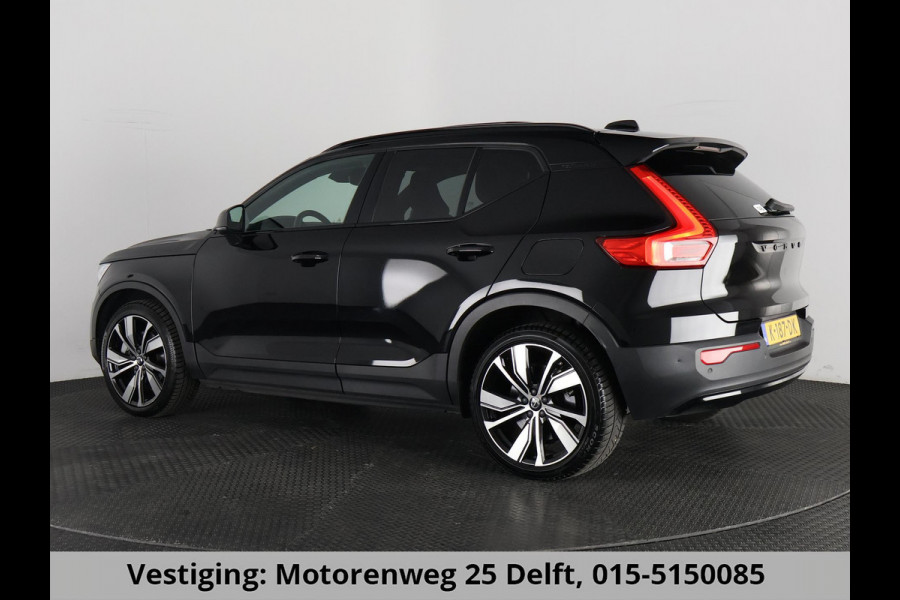 Volvo XC40 P8 AWD R-DESIGN ACCU SOH 93% GARANTIE 11-2030* BEREIK 462 KM WLTP. NL AUTO. BIJNA 2021.PARKEERSENSOREN V+A . 360 CAMERA V+A . APPLE CARPLAY & ADNROID AUTO . STOEL -EN STUURVERWARMING