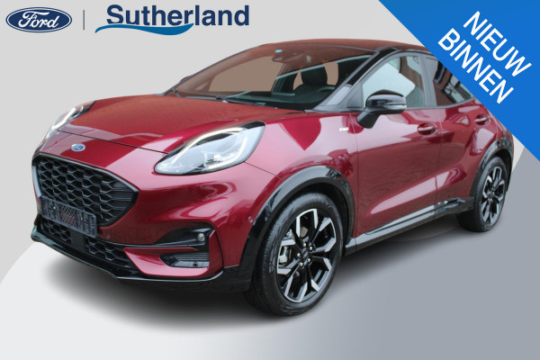 Ford Puma 1.0 EcoBoost Hybrid ST-Line X | Automaat 125pk | Vivid Ruby Edition | Stoelverwarming | Adaptive cruise control | Bang&Olufsen | Half leder | Camera | Elektrische achterklep