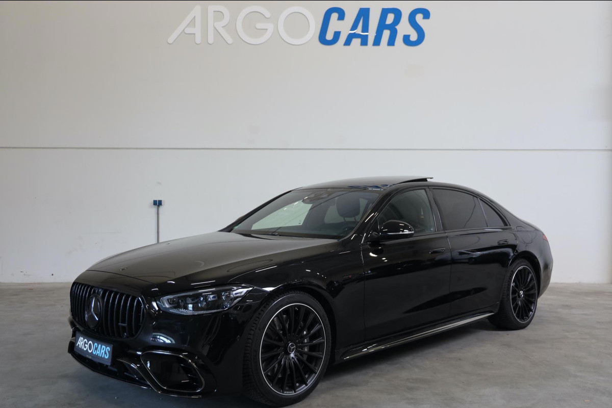 Mercedes-Benz S-Klasse AMG S 63 E S63e LANG PERFORMANCE 4 Matic+ 802PK ACHTERASBESTURING LEASE / INRUIL MOG