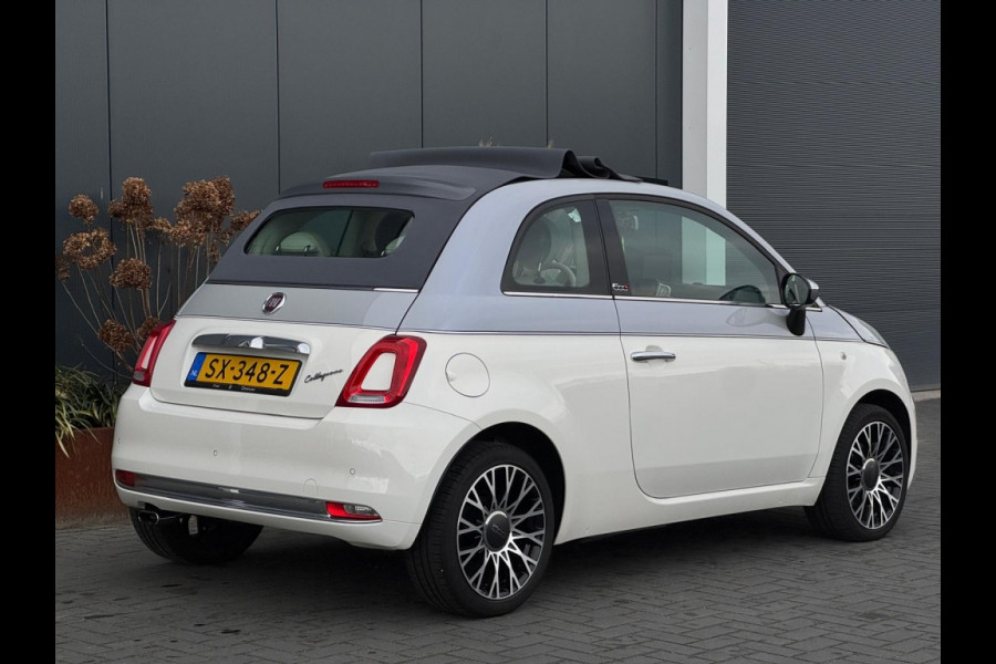 Fiat 500C 0.9 TA T Collezi. CABRIO ORG NL LAGE KMSTAND NAVI LEDER LED