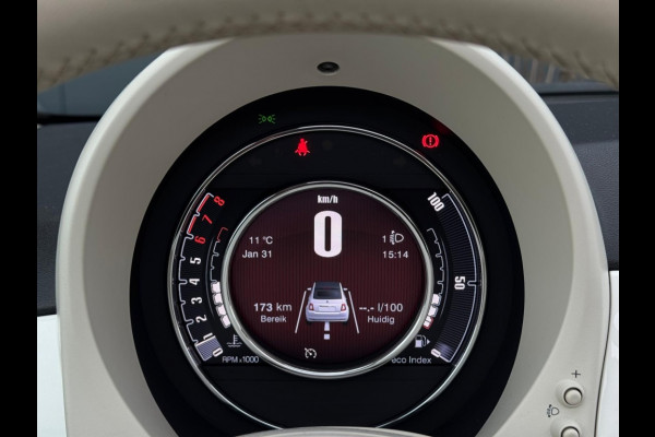 Fiat 500C 0.9 TA T Collezi. CABRIO ORG NL LAGE KMSTAND NAVI LEDER LED