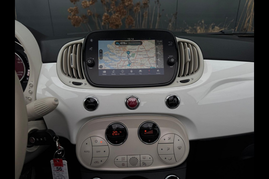 Fiat 500C 0.9 TA T Collezi. CABRIO ORG NL LAGE KMSTAND NAVI LEDER LED