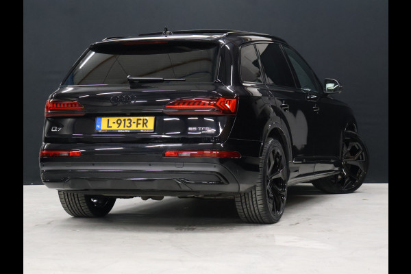 Audi Q7 55 TFSI e quattro Sport S [SCHUIFKANTELDAK, ADAPTIVE CRUISE, 360 CAMERA, TREKHAAK INKLAPBAAR, MEMORY SEATS, LUCHTVERING, STOELMASSAGE, APPLE CARPLAY, ANDROID, STUURVERWARMING, STOELVENTILATIE, STOELVERWARMING, VOL LED