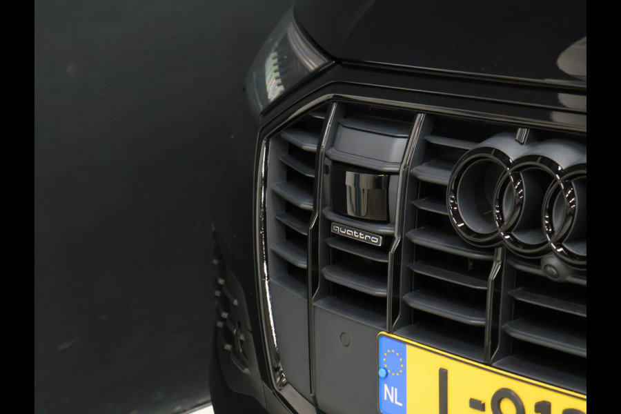 Audi Q7 55 TFSI e quattro Sport S [SCHUIFKANTELDAK, ADAPTIVE CRUISE, 360 CAMERA, TREKHAAK INKLAPBAAR, MEMORY SEATS, LUCHTVERING, STOELMASSAGE, APPLE CARPLAY, ANDROID, STUURVERWARMING, STOELVENTILATIE, STOELVERWARMING, VOL LED