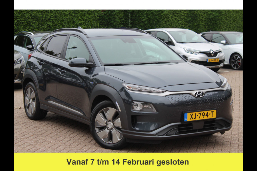Hyundai Kona EV Premium 64 kWh / Camera / Leder / Head-up / 18'' / Navigatie / Stuur+Stoelverwarming / Keyless / KRELL Audio / DAB / ACC