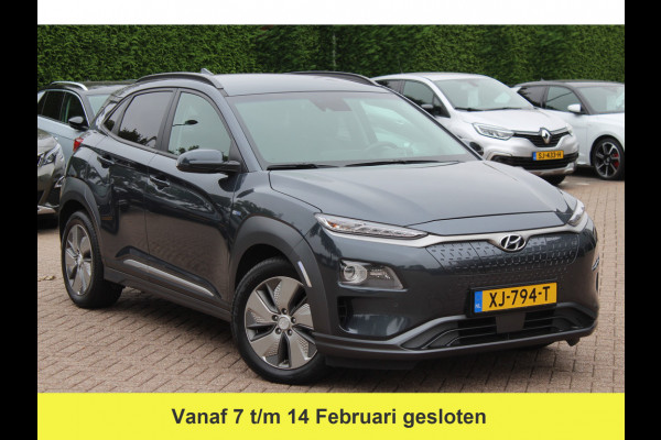 Hyundai Kona EV Premium 64 kWh / Camera / Leder / Head-up / 18'' / Navigatie / Stuur+Stoelverwarming / Keyless / KRELL Audio / DAB / ACC