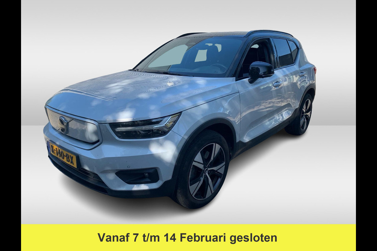Volvo XC40 Recharge P8 AWD R-Design / SoH 92.1% / Trekhaak / Panoramadak / Camera / Keyless / Harman Kardon / 19'' / Half leder / Stuur+Stoelverwarming / DAB / Dodehoek / ACC