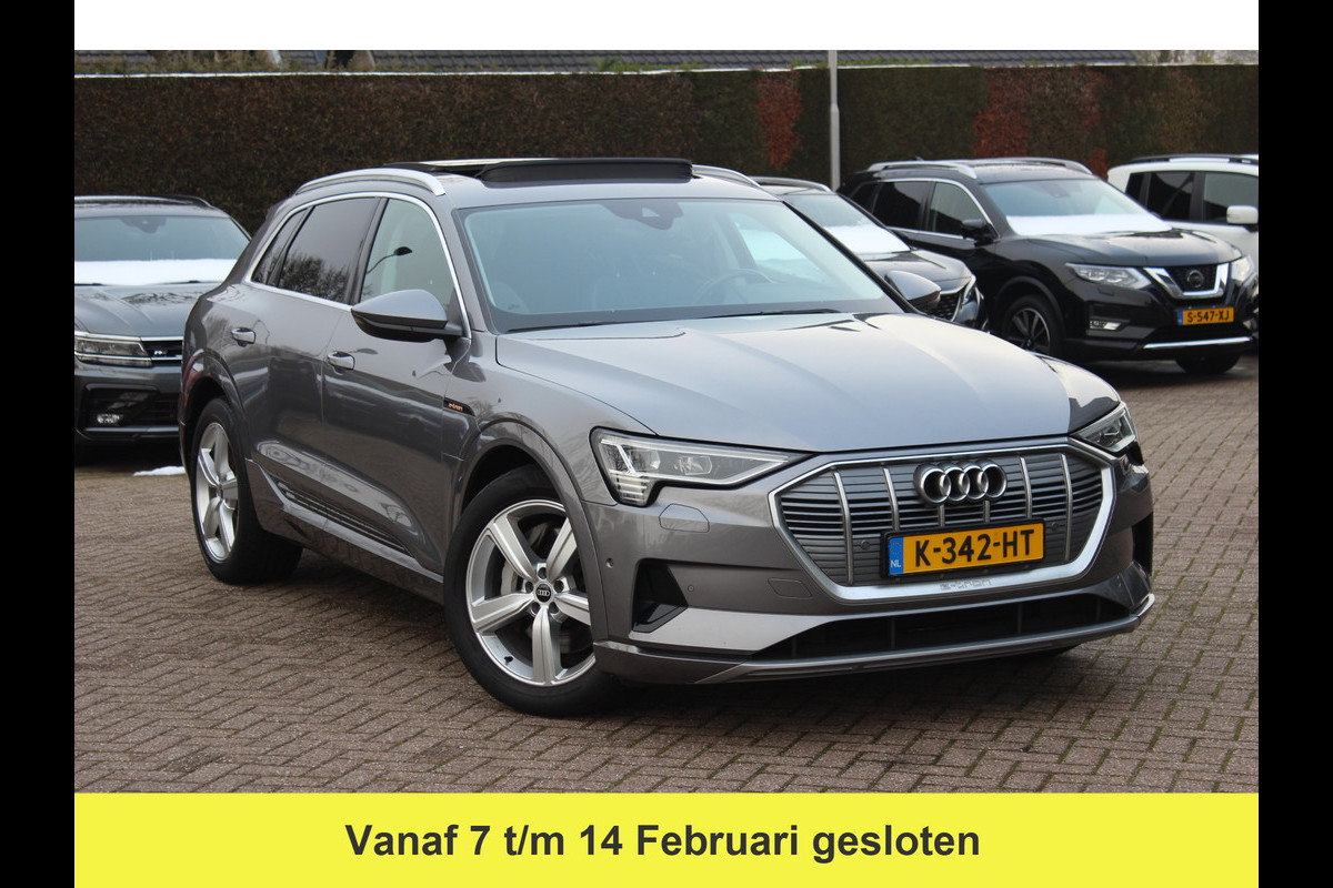 Audi e-tron 50 quattro Business edition Plus 71 kWh / Panoramadak / Camera / Luchtvering / Intr.voorverwarming / Leder&Alcantara / 20'' / Navigatie / DAB / Stoelverwarming / ACC